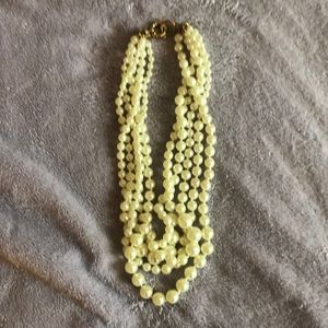 J crew string of faux pearls